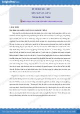 Đề số 9 - Đề kiểm tra học kì 1 - Ngữ văn 11